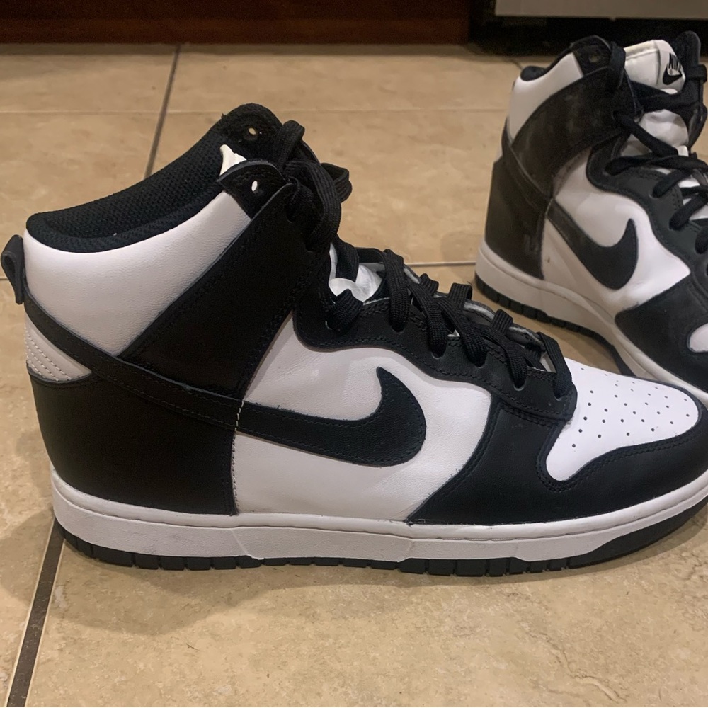 Nike Black and White Dunk Sneakers